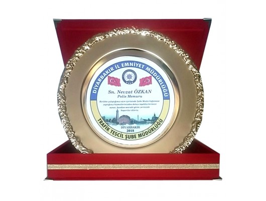 Sarı Metal Tabak