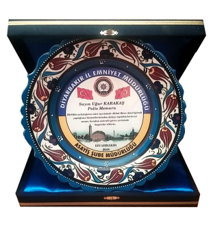 Tabak Plaket Çini Porselen