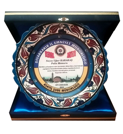 Tabak Plaket Çini Porselen